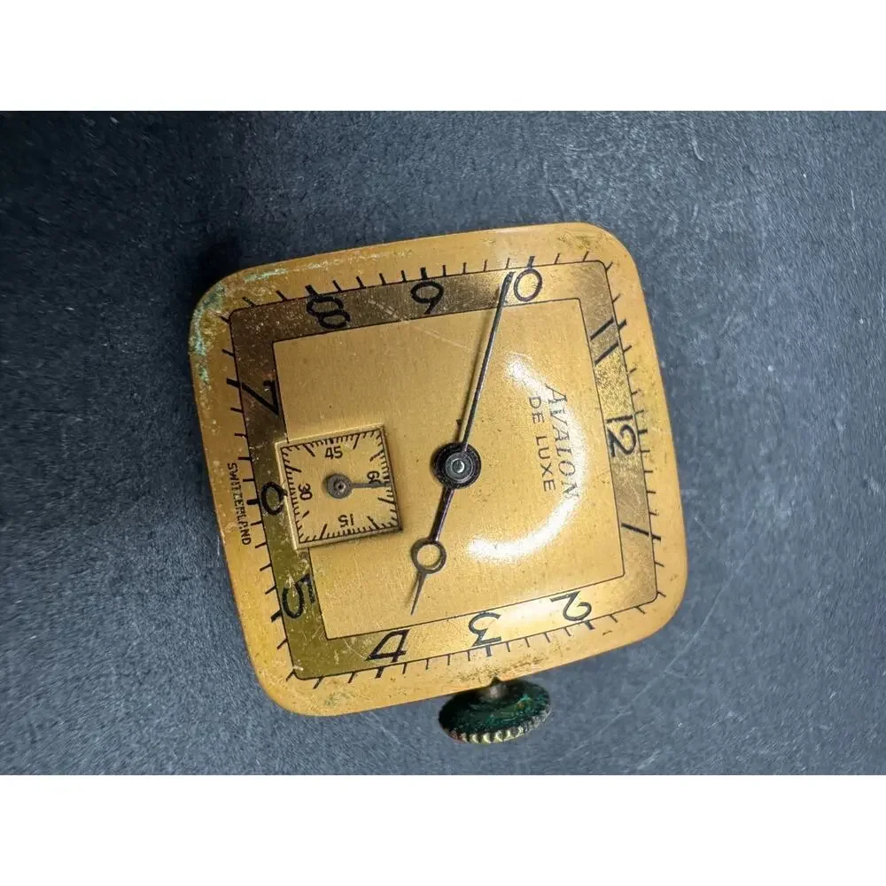 Vintage AVALON De Luxe Watch 17Jewels Movement Dial Swiss Made Switzerland